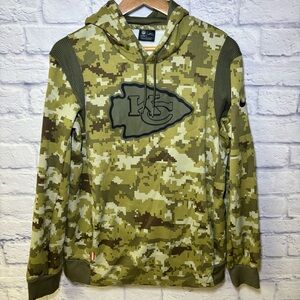 Nike Kansas City Chiefs Salute to Service Hoodie Mens Medium Camo NFL Football